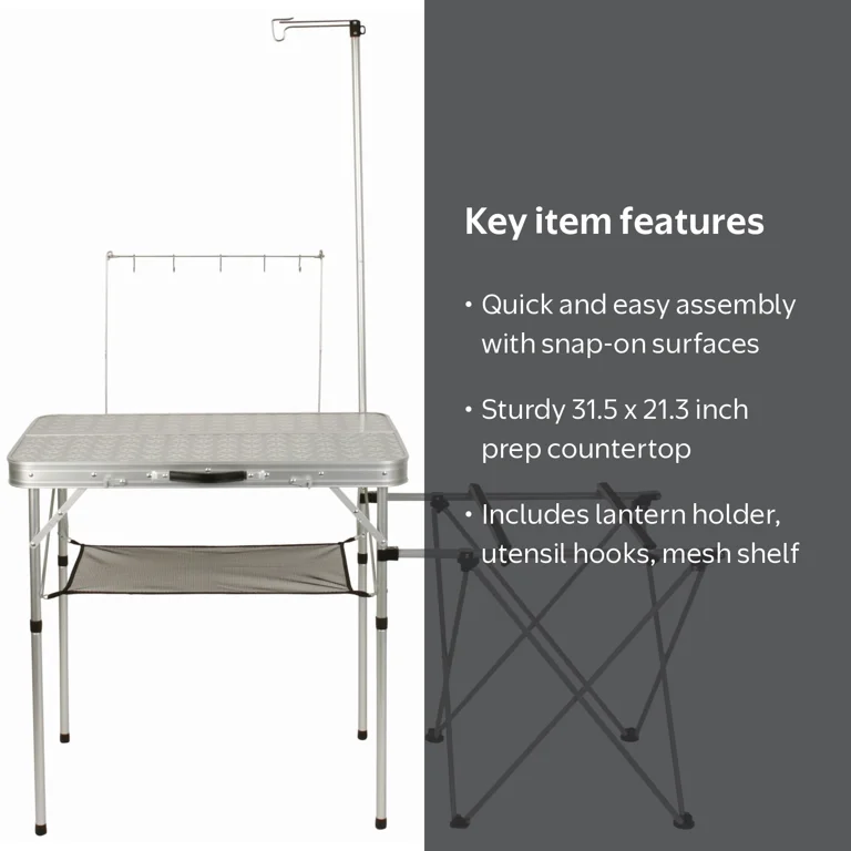 Coleman Pack-Away Folding Camp Kitchen, 56.7 x 21.3 x 66.1 in