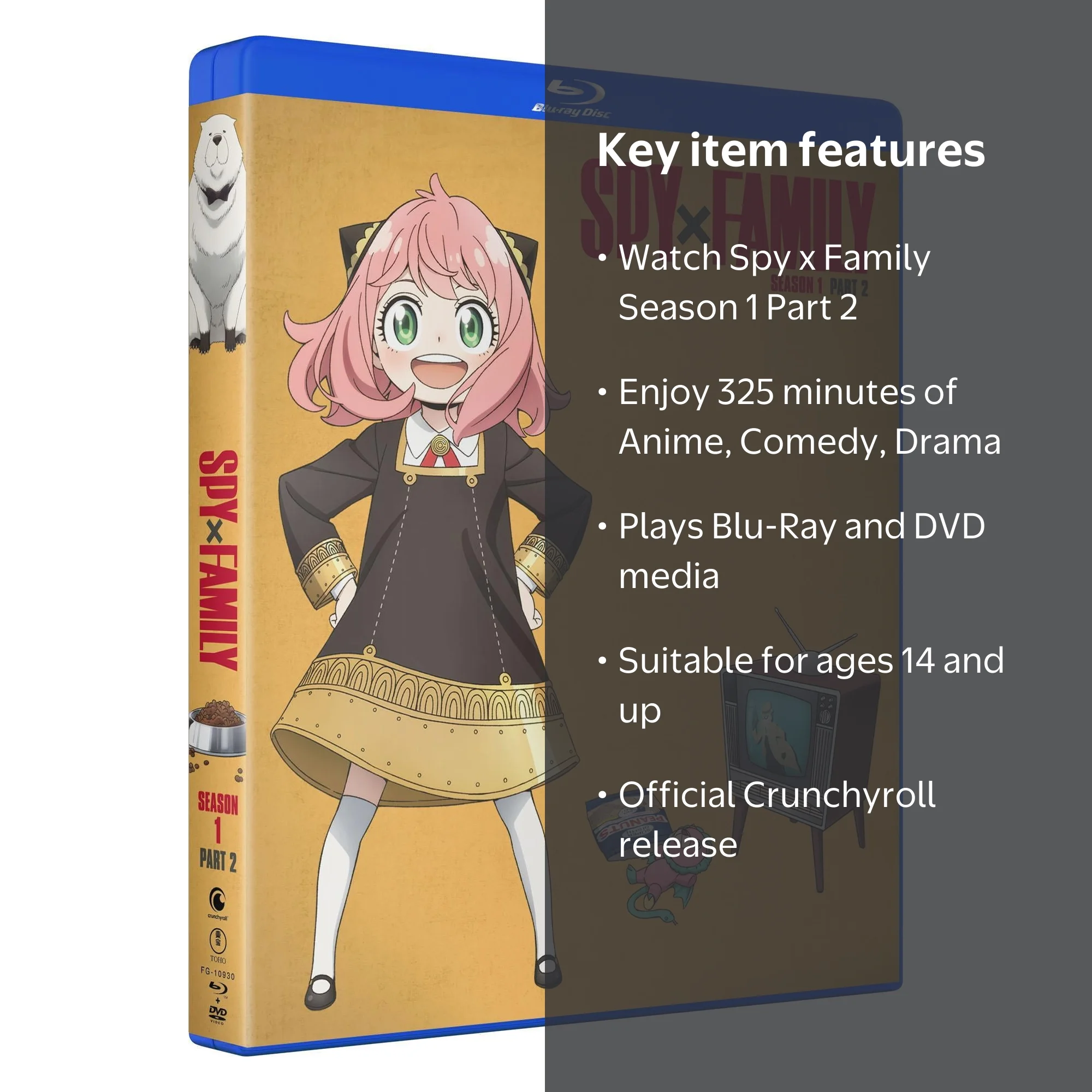 Spy x Family Part 2 Blu-Ray DVD Crunchyroll, Anime Comedy Drama