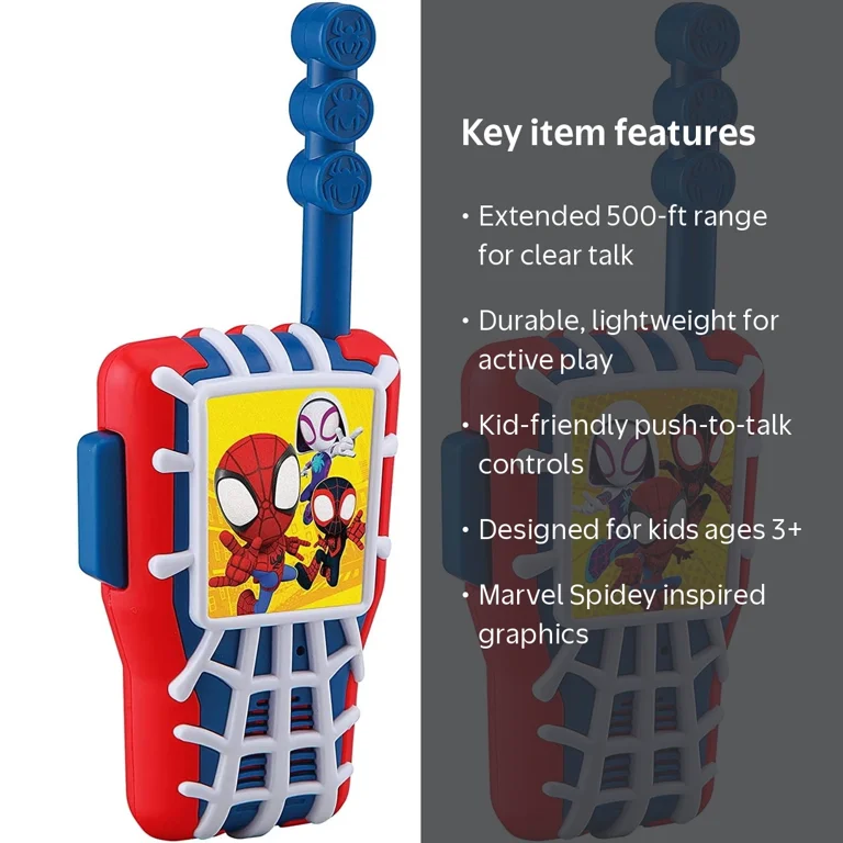 Marvel Spidey and His Amazing Friends Walkie Talkies, 500 ft, Ages