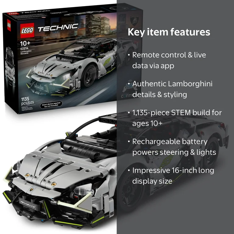 LEGO, Building Set, Technic Lamborghini Revuelto Super Sports Car