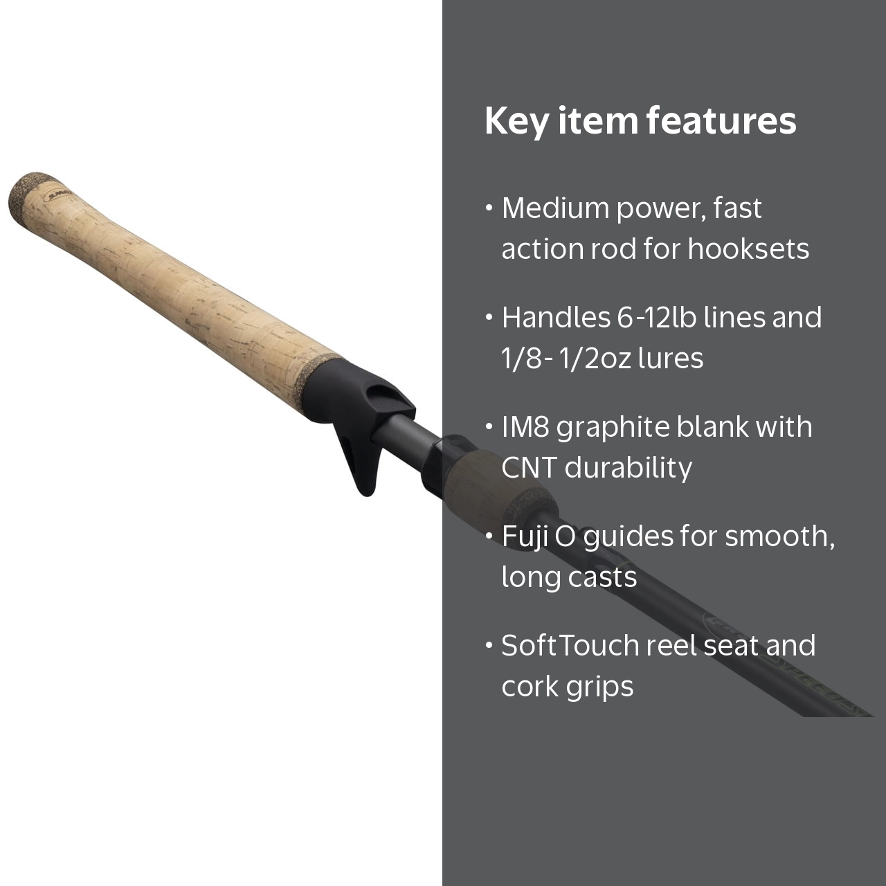 Lew's Speed Stick Casting Fishing Rod, 6'6