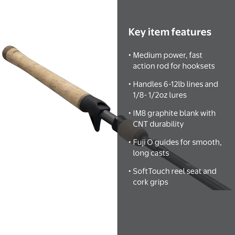 Lew's Speed Stick Casting Fishing Rod, 6'6