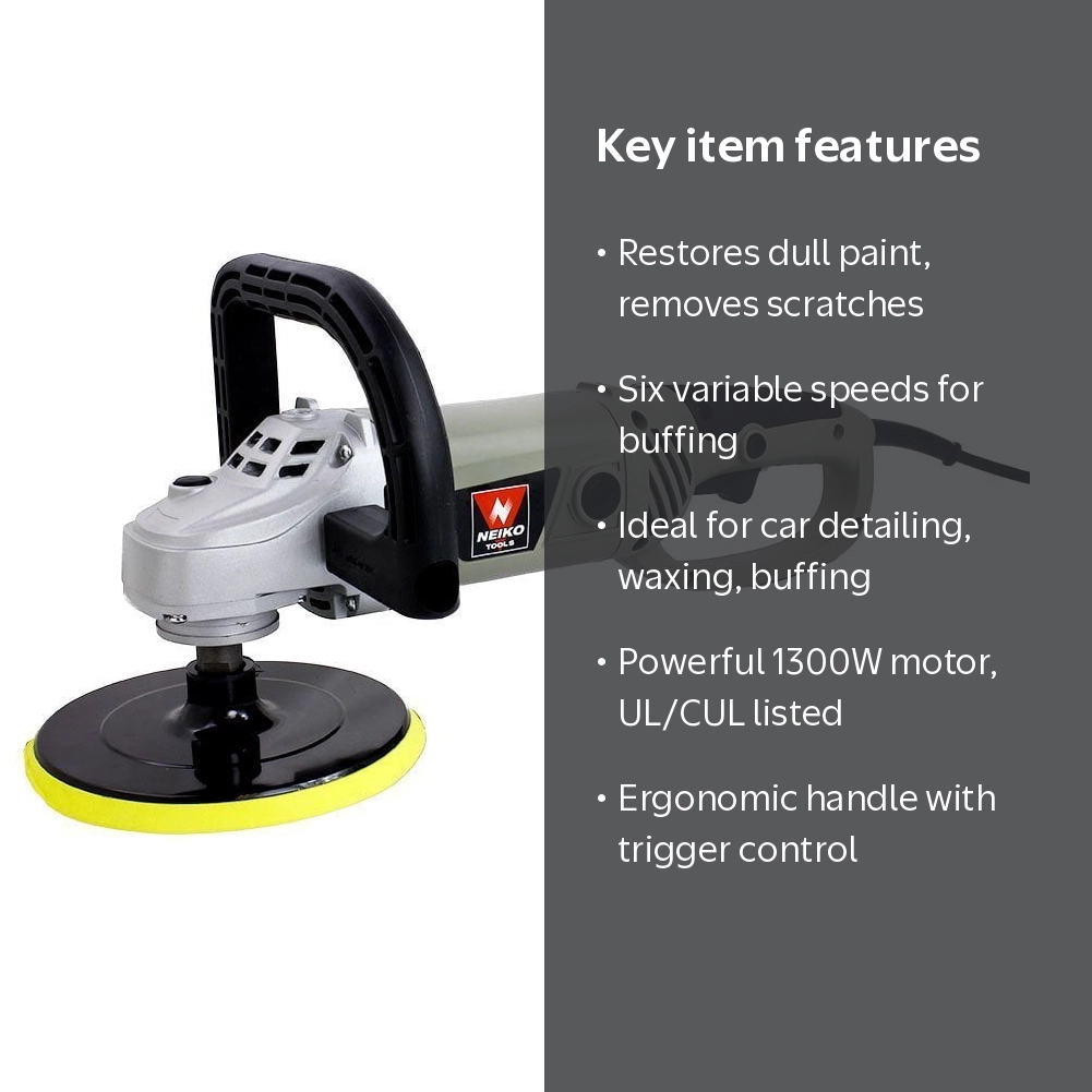 Neiko 10671A 7-Inch 6-Speed Variable Electric Polisher - Walmart.com