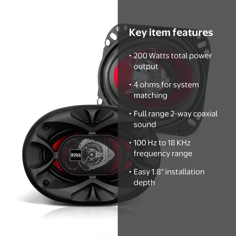 BOSS Audio Systems Car Speakers, 4
