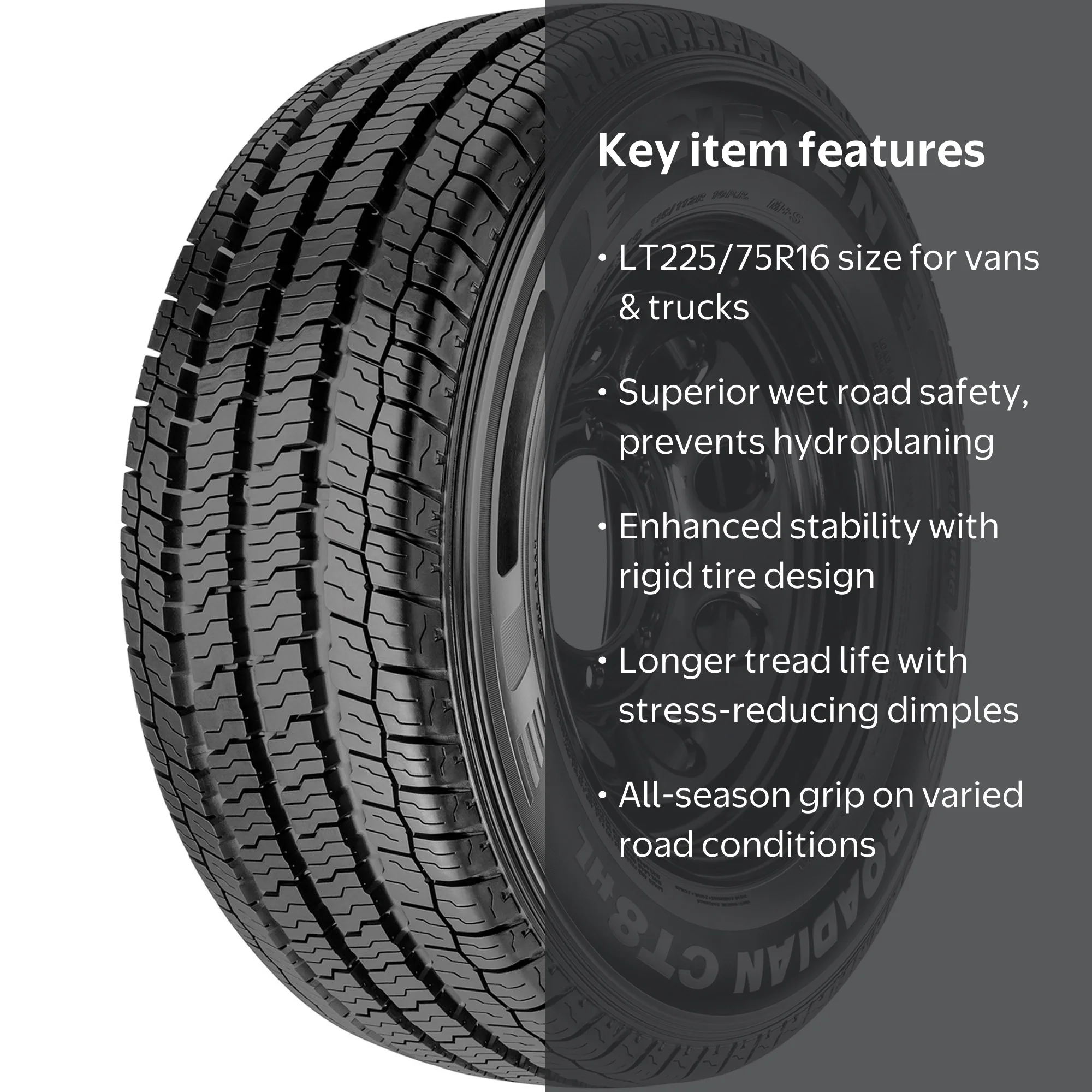 Nexen, Light Truck Tire, LT225/75R16, Highway All-Season, E Load