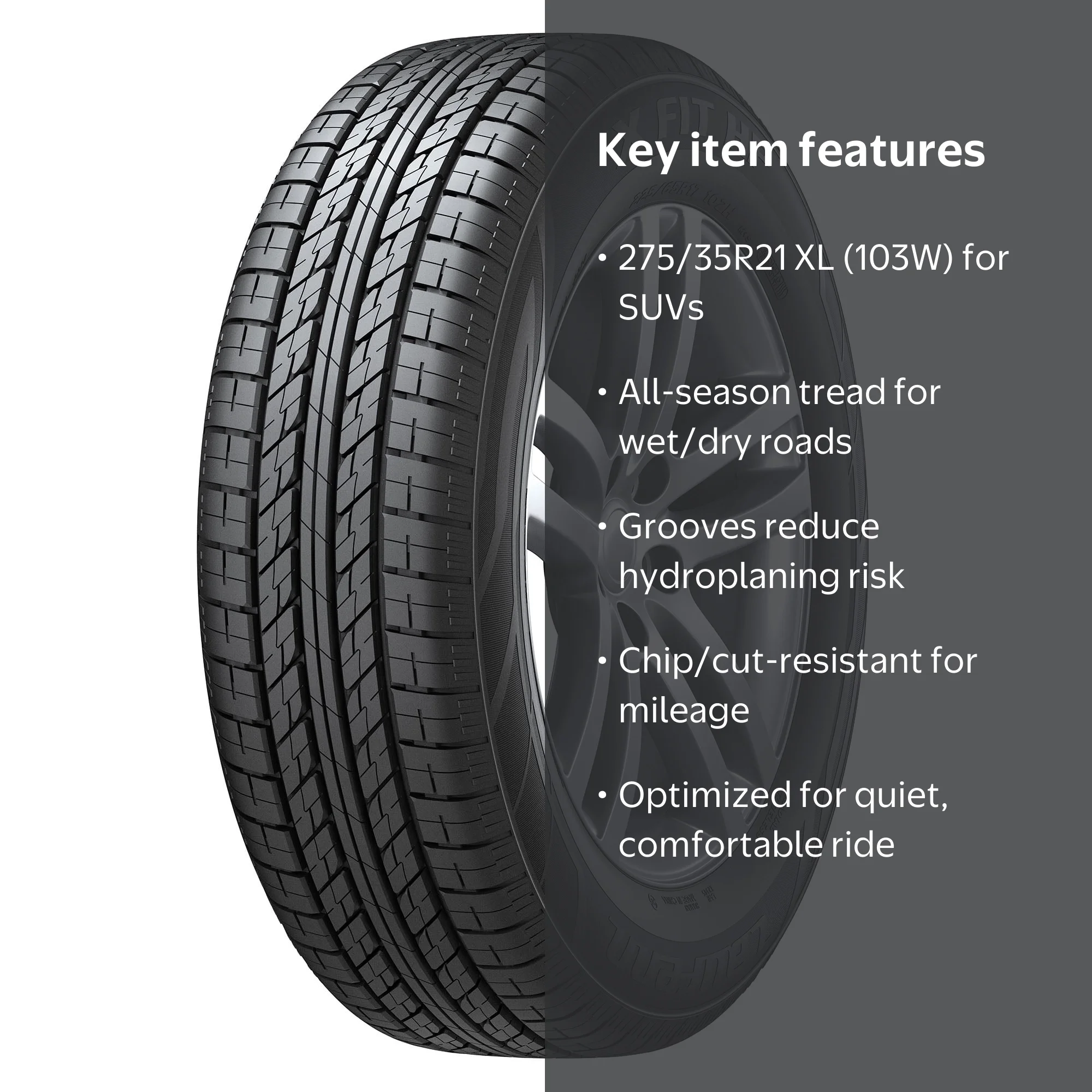 Laufenn X Fit HP LA41 All Season SUV Tire, 275/35R21 103W XL