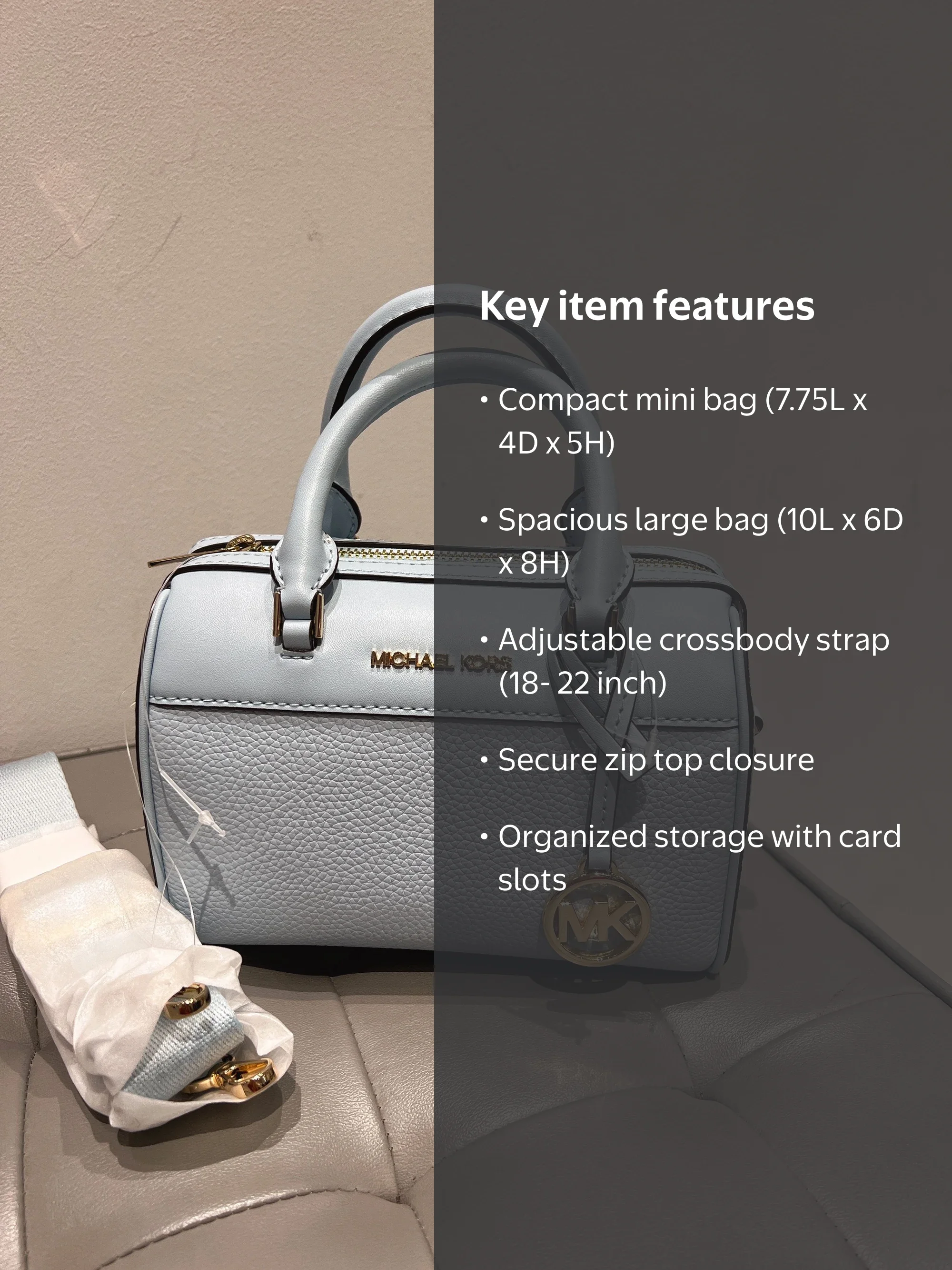 Michael Kors Travel XS MINI Duffle Shoulder Crossbody Handbag