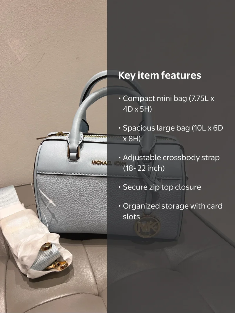 Michael Kors Travel XS MINI Duffle Shoulder Crossbody Handbag
