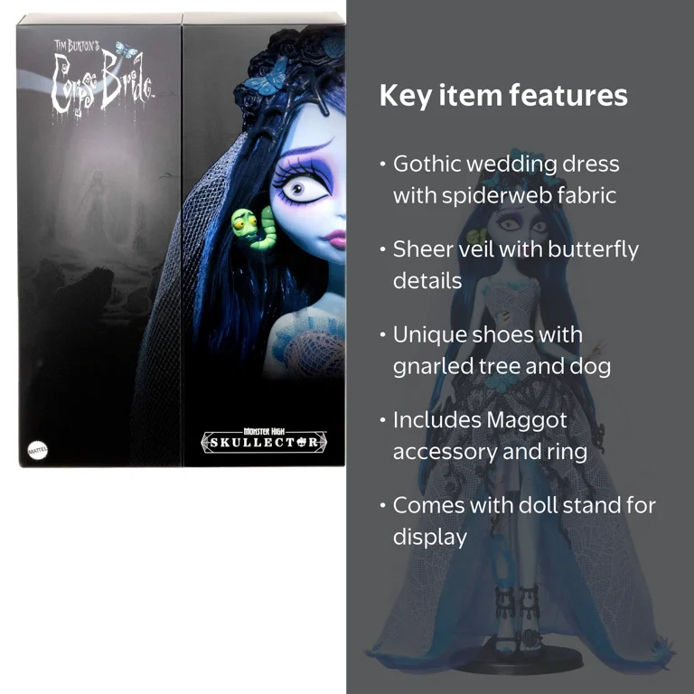 Monster High, Skullector Corpse Bride Collectible Doll, Multicolor