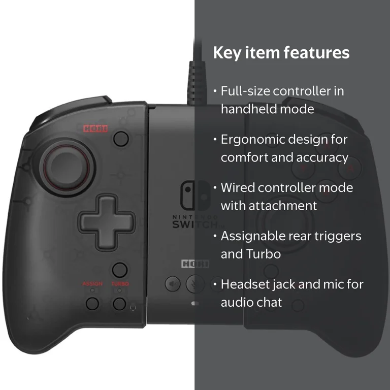 HORI Nintendo Switch Split Pad Pro Controller Attachment Set