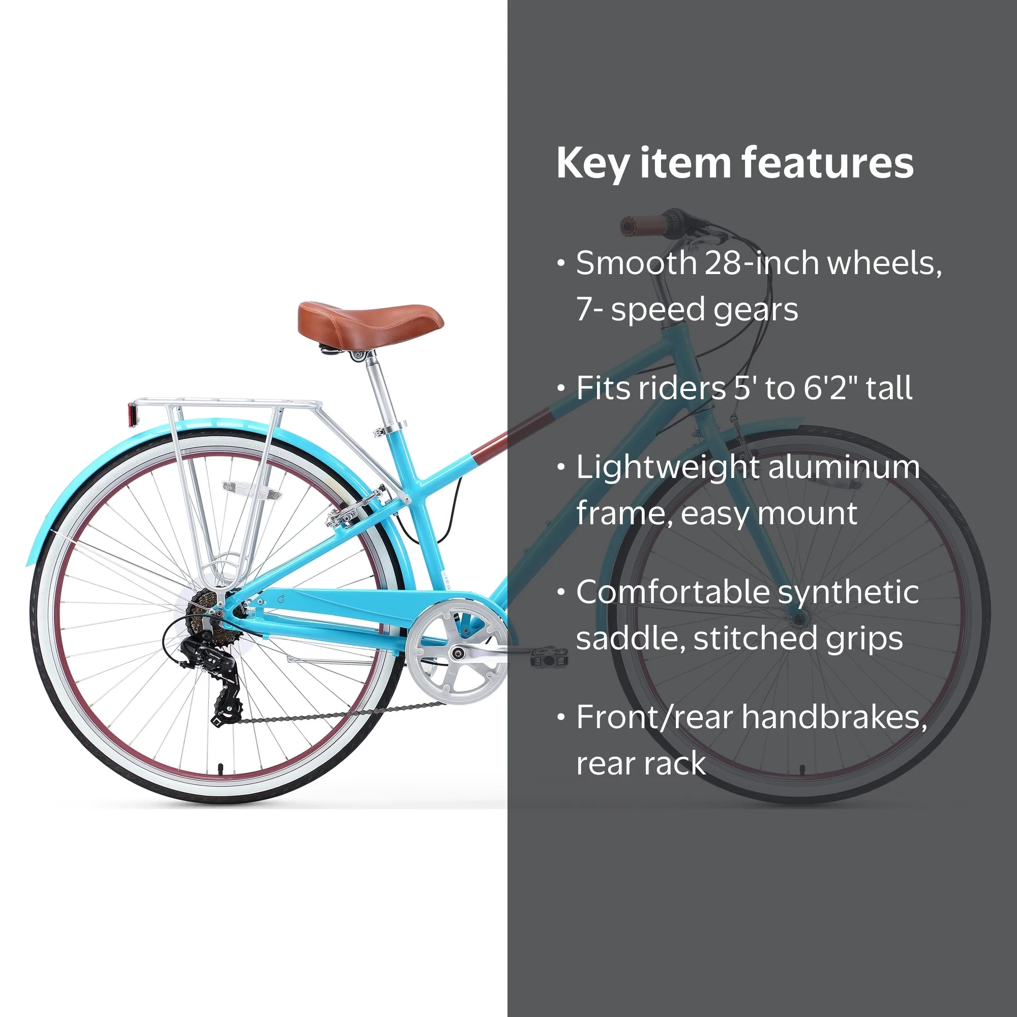 Free Shipping! sixthreezero Women's 7-Speed Hybrid Bike with Rear