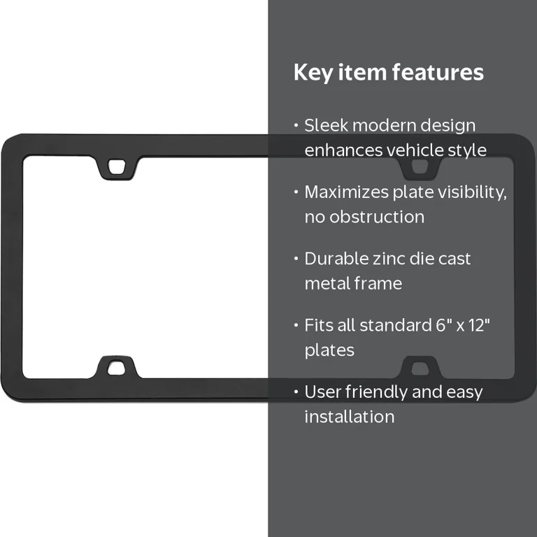 Cruiser Accessories 15050 License Plate Frame - Neo, Black
