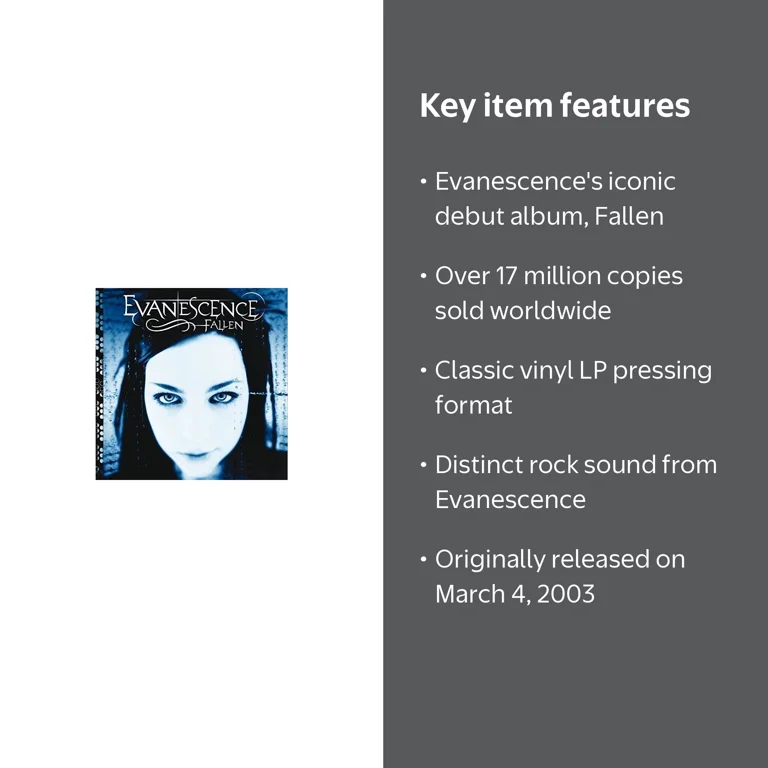 Evanescence - Fallen - Music & Performance - Vinyl - Walmart.com