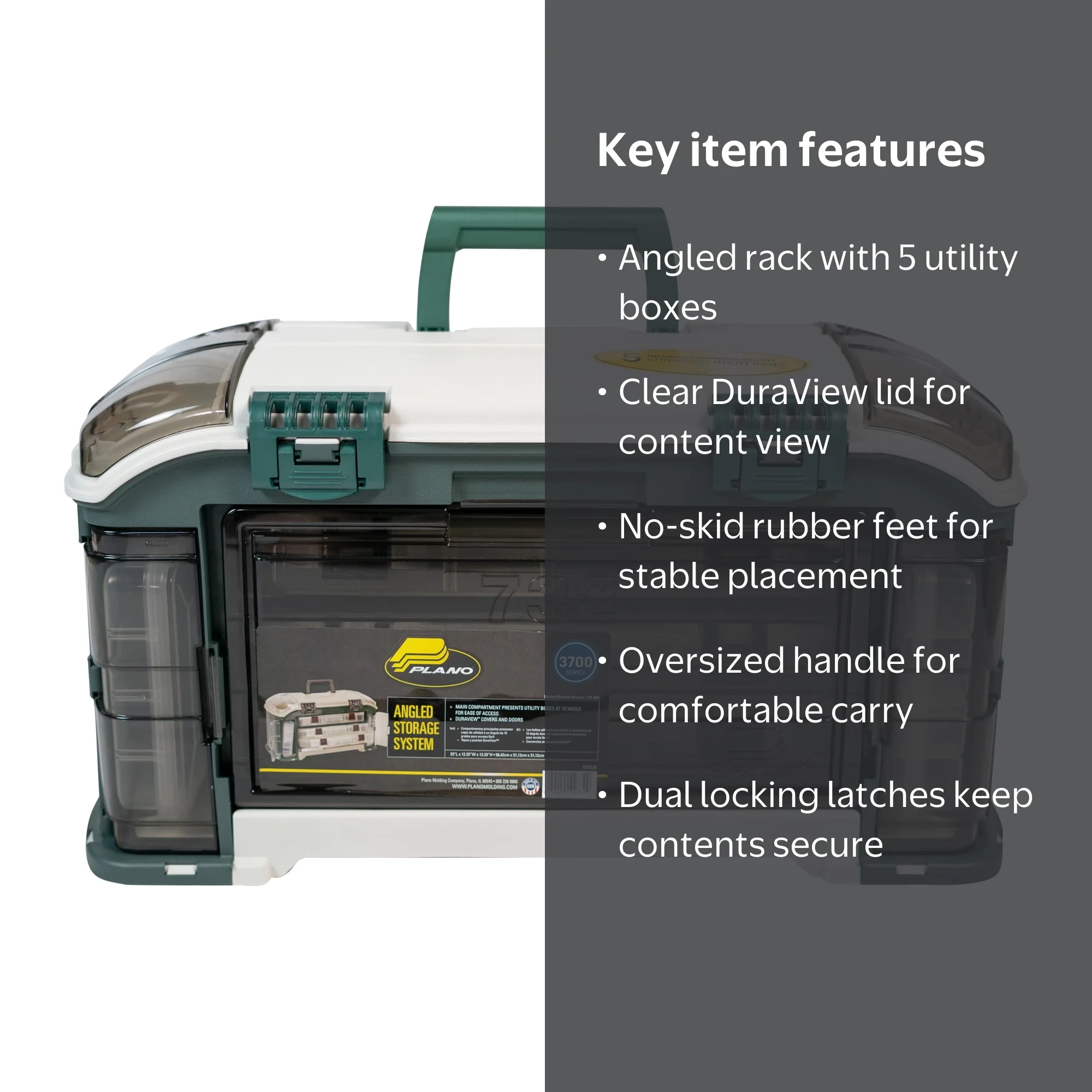 Free Shipping! Plano Tackle Storage System Angled Fishing Tackle Box, Green  Tan, 11.5oz, Utility Compartments - Walmart.com