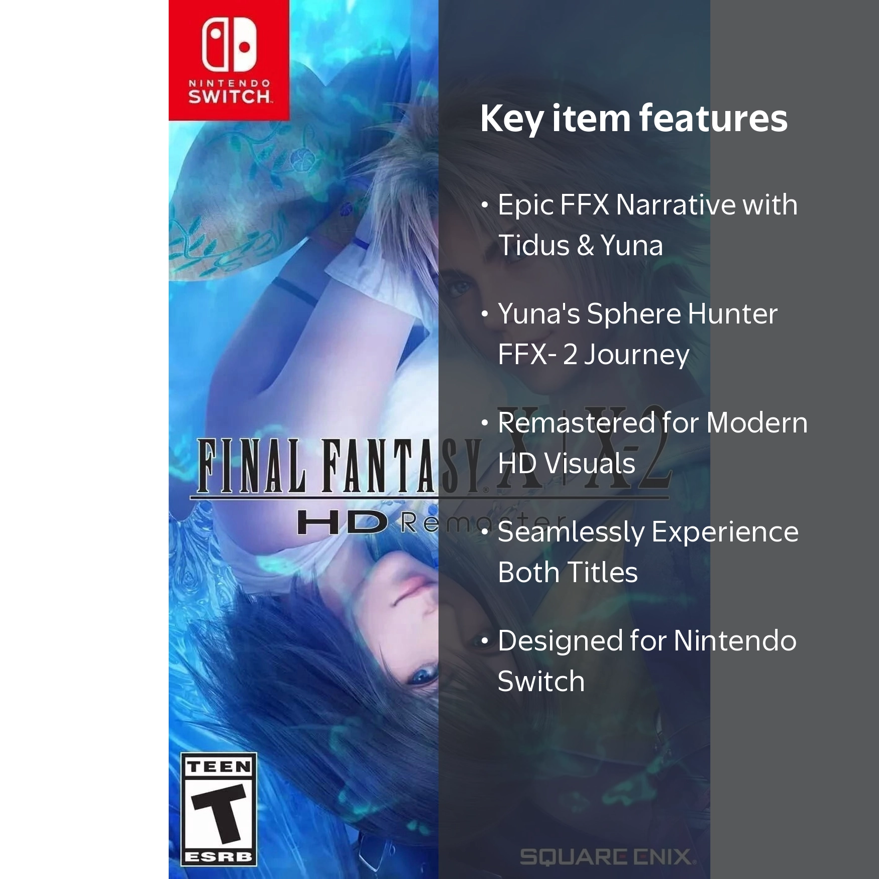 Final Fantasy X|X-2 HD Remaster Switch, RPG, 2019, Special
