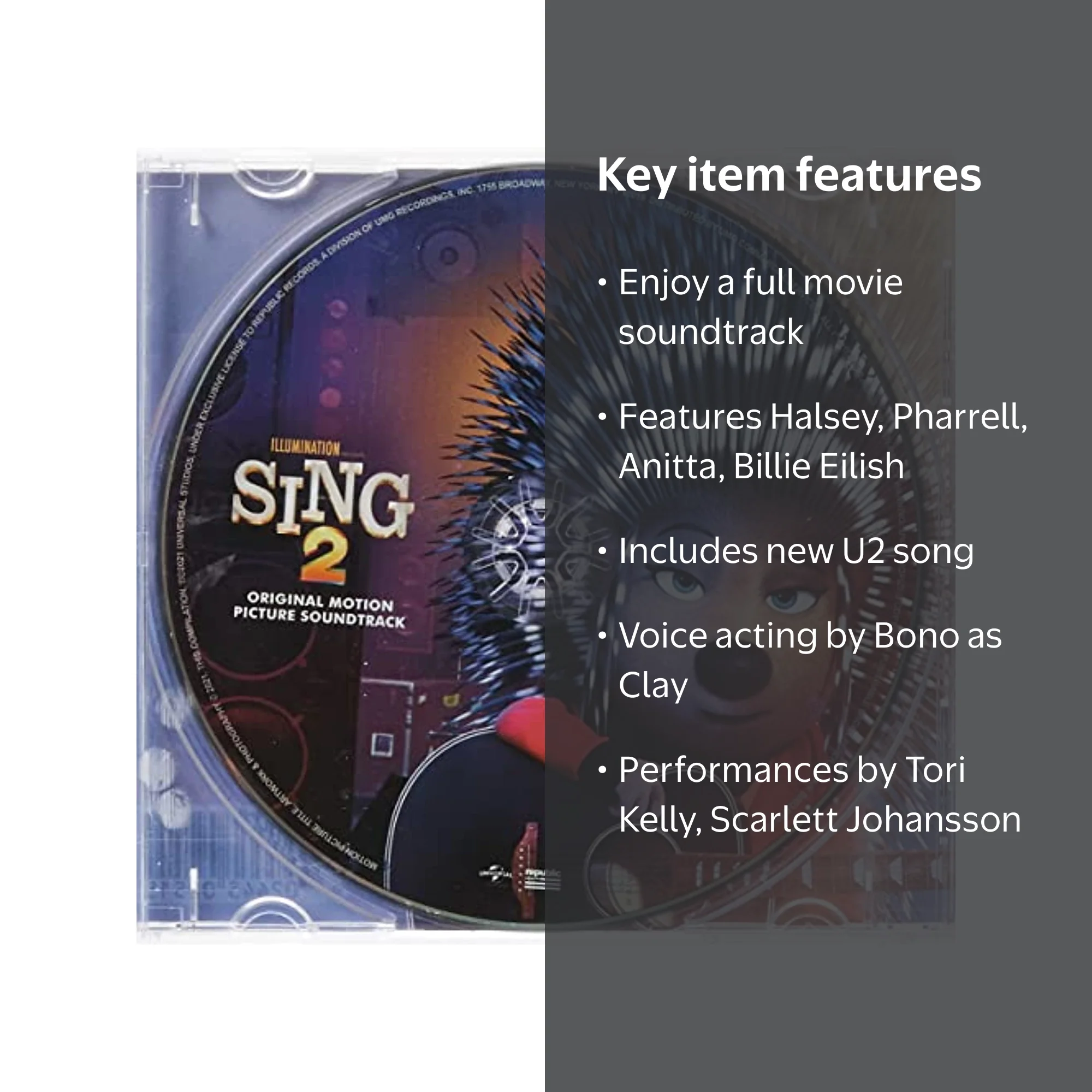 Republic Records, Sing 2 Soundtrack, Music & Performance CD