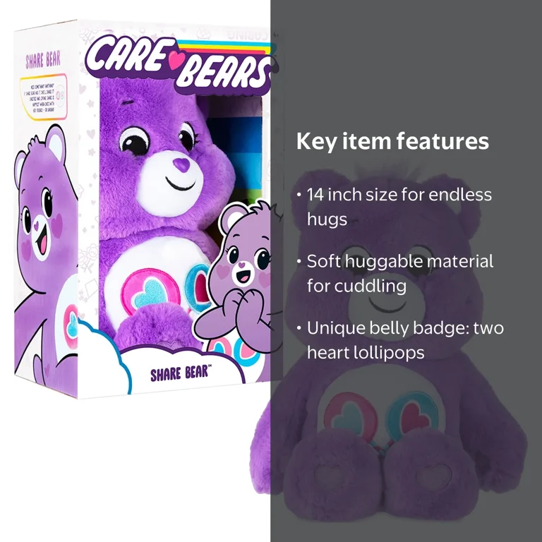Care Bears, Plush Share Bear 14