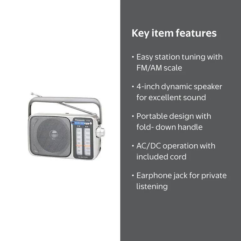 Panasonic RF-2400 AM / FM Radio - Walmart.com
