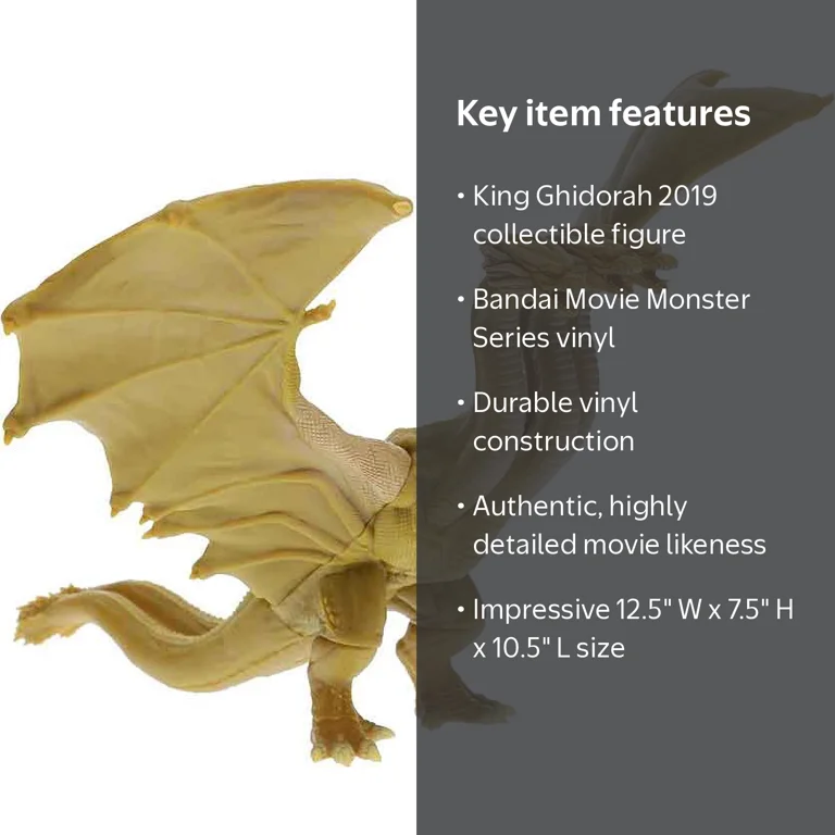 BANDAI, Movie Monster Series, King Ghidorah 2019, Vinyl Figure