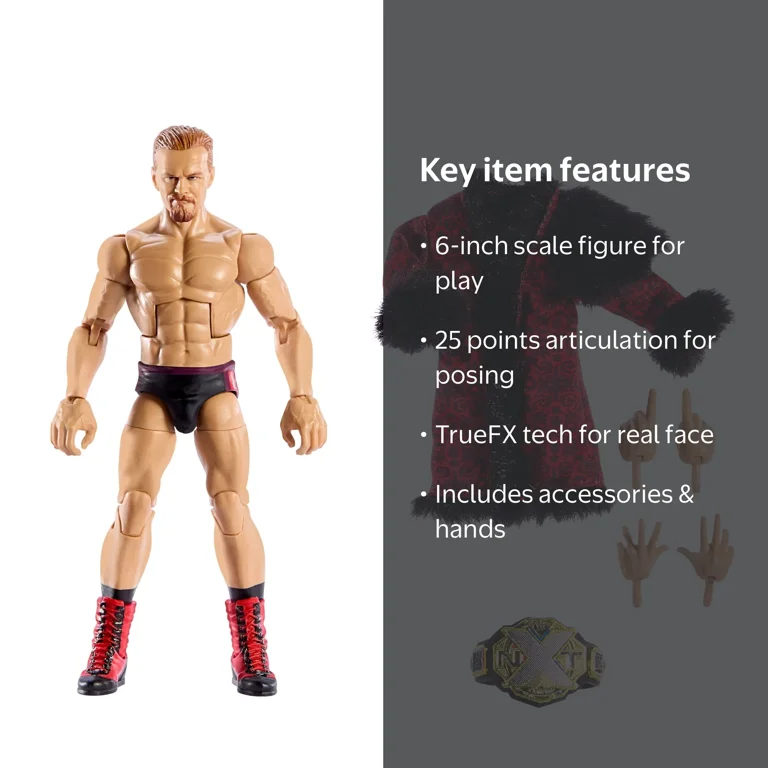 WWE, Ilja Dragunov Action Figure, Series 114, Multicolor, 6-inch