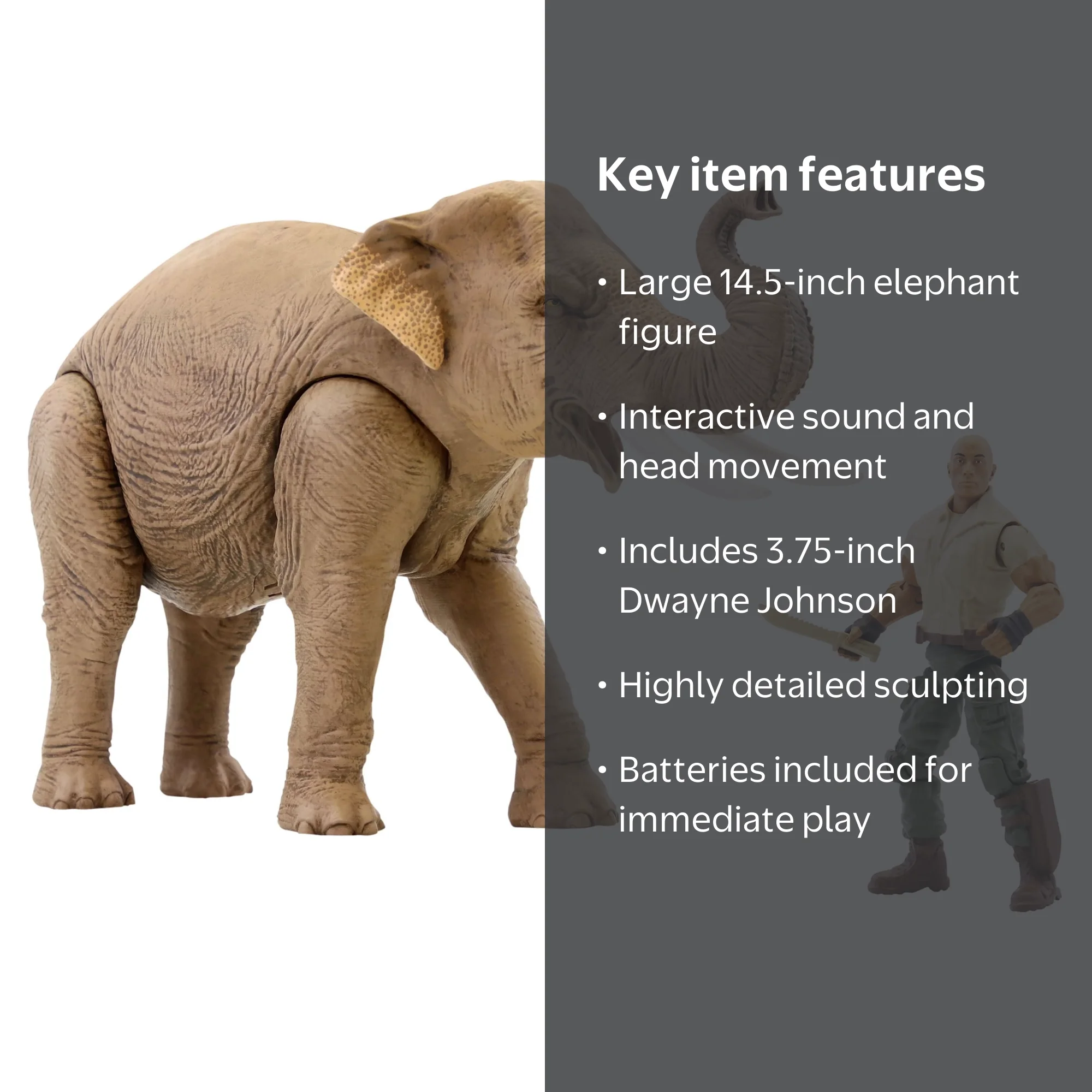 Jumanji Colossal Elephant Style Action Figure with Trample & Tusk