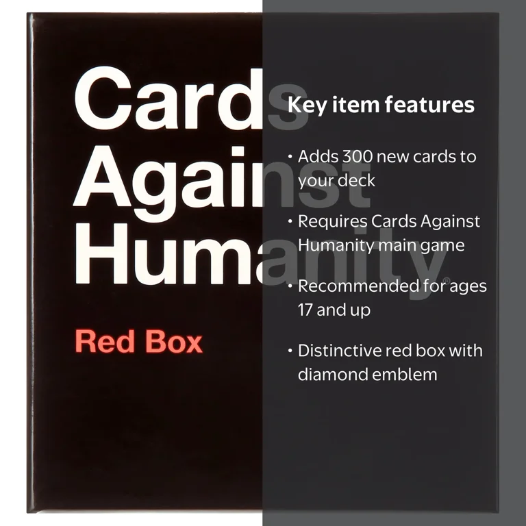 rare cards against humanity  Game Seeker one player asks a question from a Black Card Cards Against Humanity: Red Box