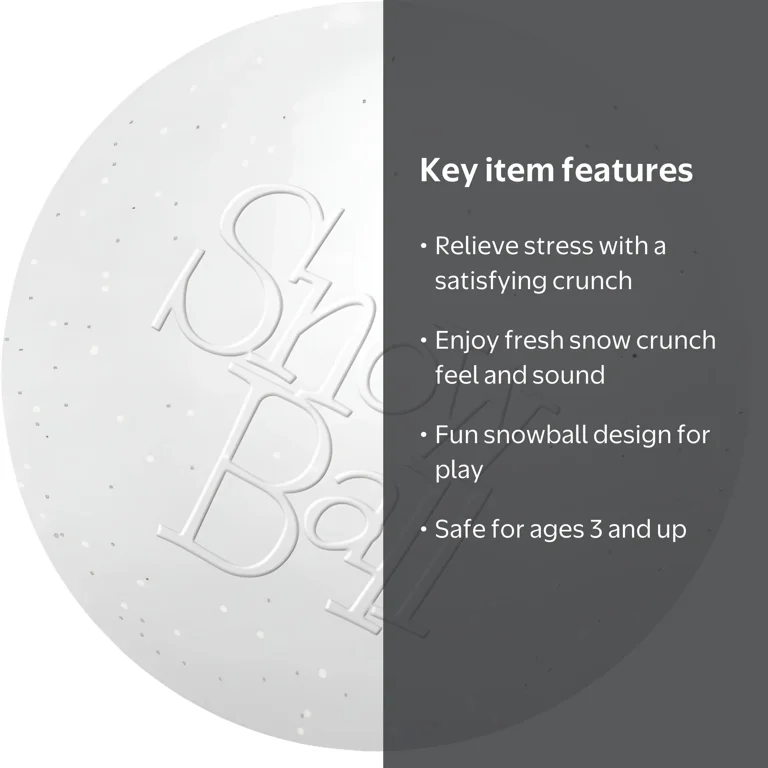 Schylling, Stress Ball, Crunchy Snow Ball, Multicolor, 1 - Walmart.com