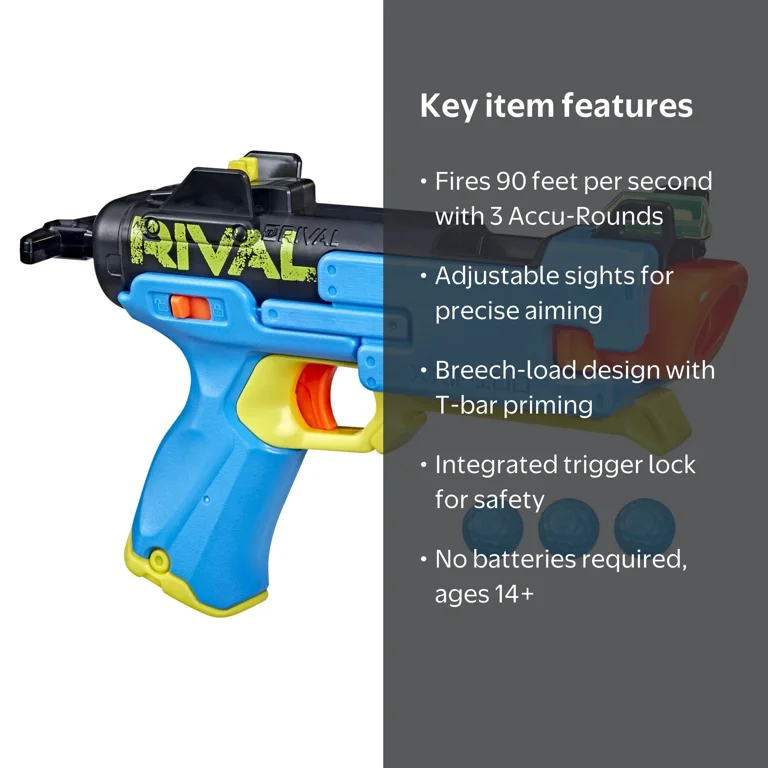Nerf, Blaster, Fate XXII 100, includes 3 Accu-Rounds - Walmart.com