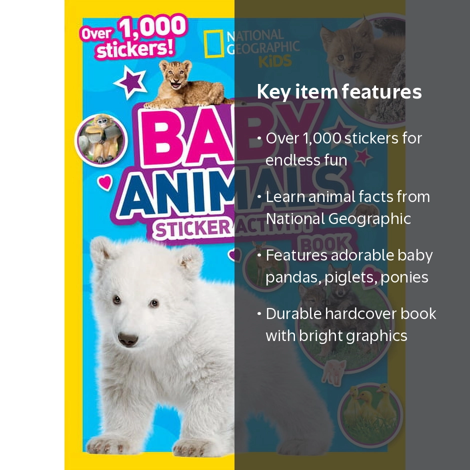 Ngk Sticker Activity Book, Over 1,000 Stickers!, Baby Animals