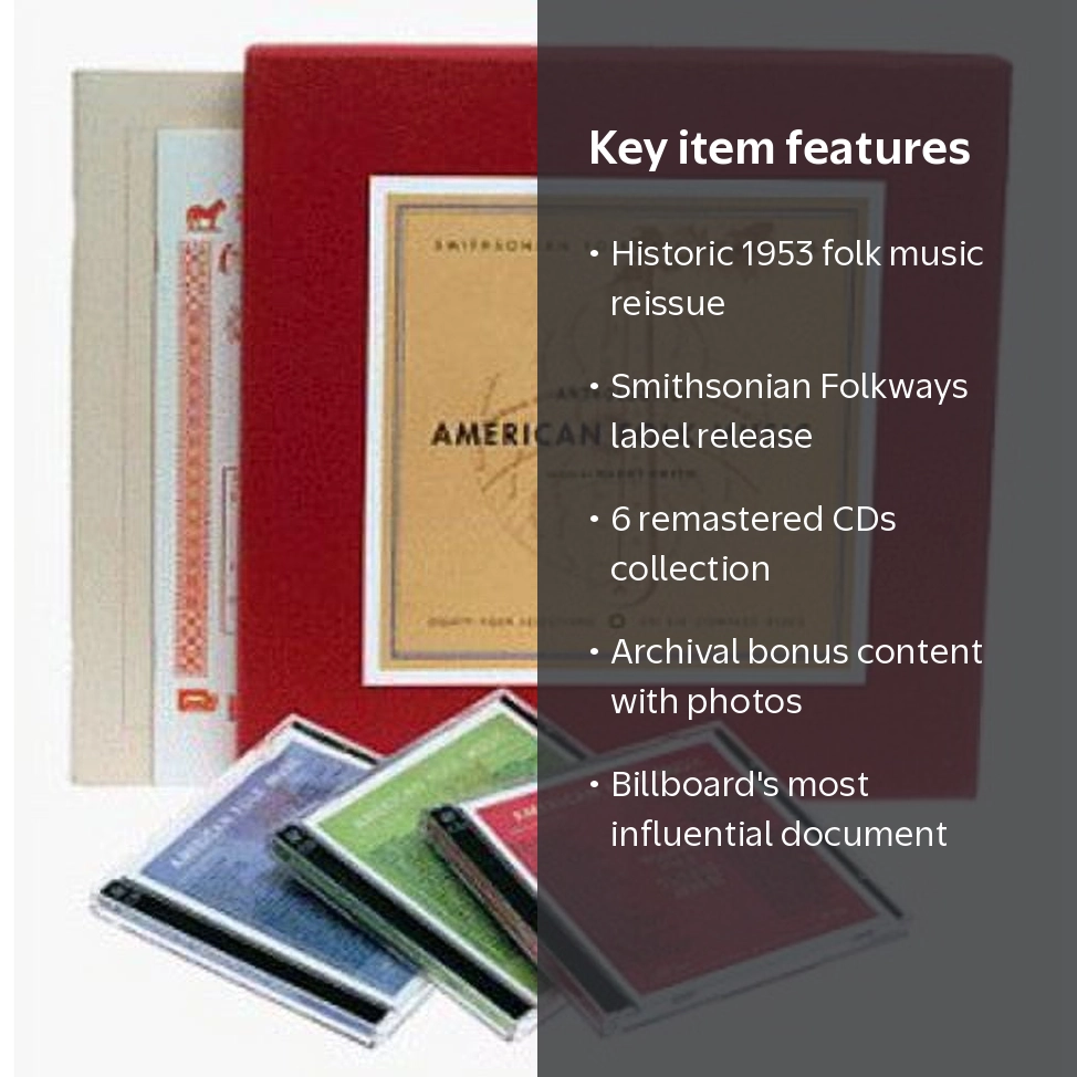 ANTHOLOGY OF AMERICAN FOLK MUSIC 6枚組CD Smithsonian Collections, Music CD, Anthology American Folk Revival