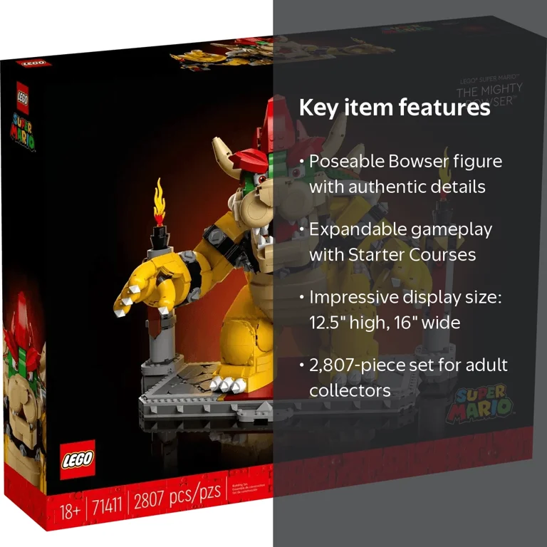 LEGO, Super Mario The Mighty Bowser, 71411, 2807 Pieces - Walmart.com