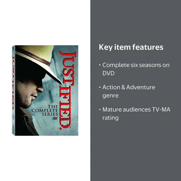 Sony, DVD Set, Justified The Complete Series, 6 Seasons - Walmart.com