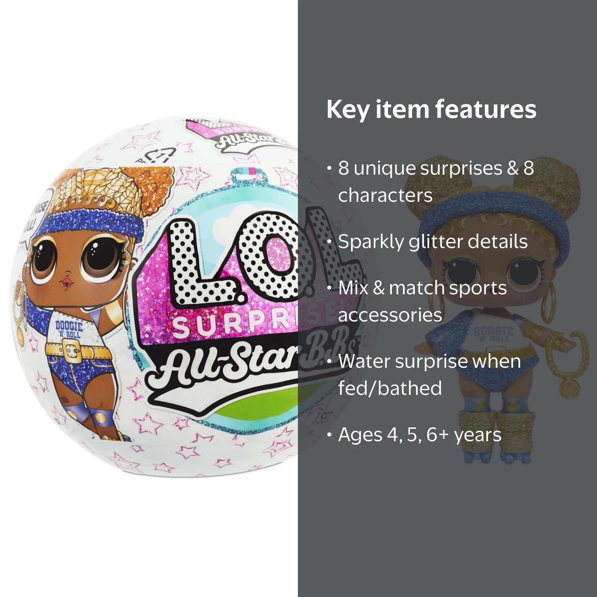 LOL Surprise All-Star Sports Series 4 Summer Games Sparkly Dolls