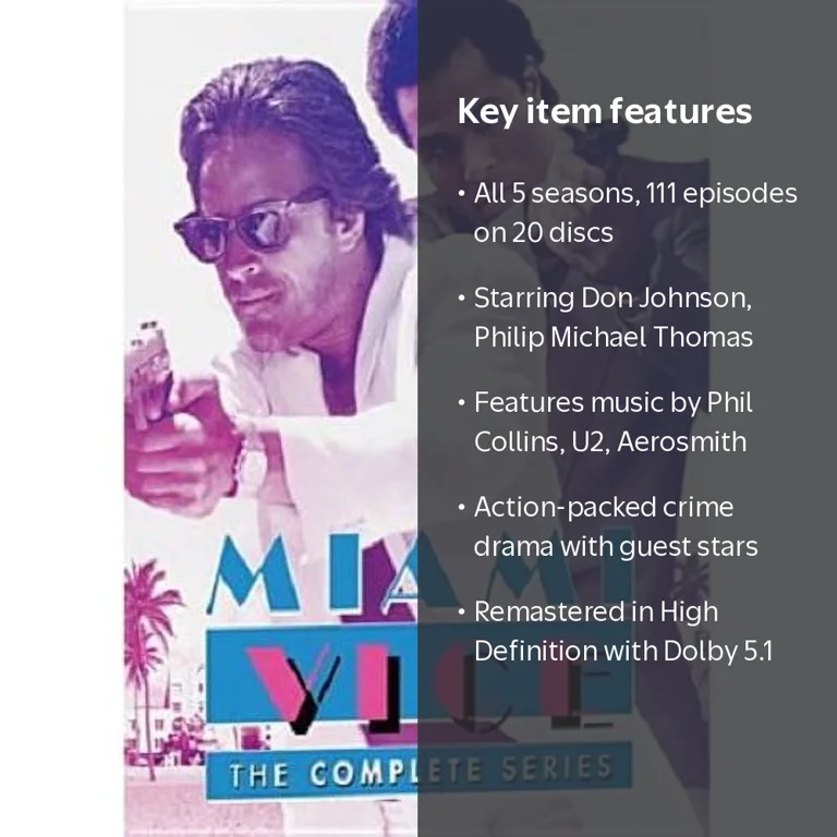 Anderson, Miami Vice The Complete Series DVD, 20 discs, 111