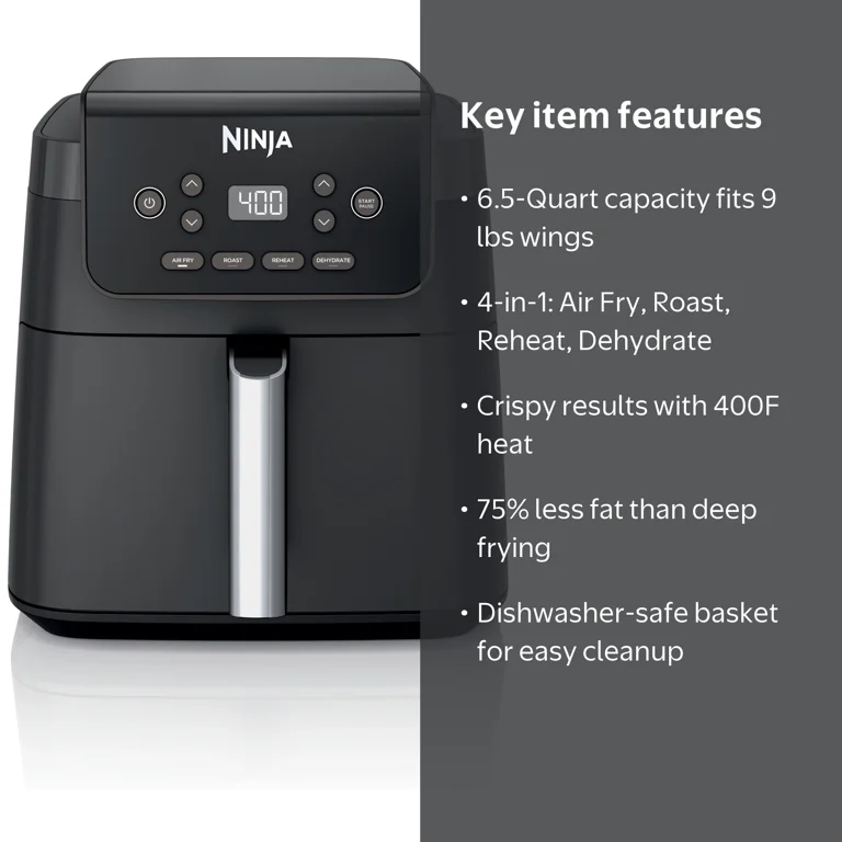 Free Shipping! Ninja Air Fryer Pro XL 6.5 QT Basket Air Fryer with