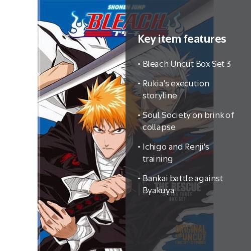 BLEACH DVD Boxセット(破面篇3Boxセット) Bleach Uncut: Box Set 3 - Walmart.com