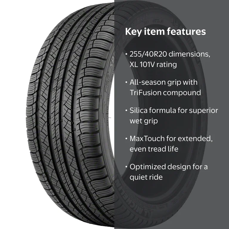 Michelin Pilot Sport A/S Plus 255/40R20 101 V Tire Fits: 2022-23