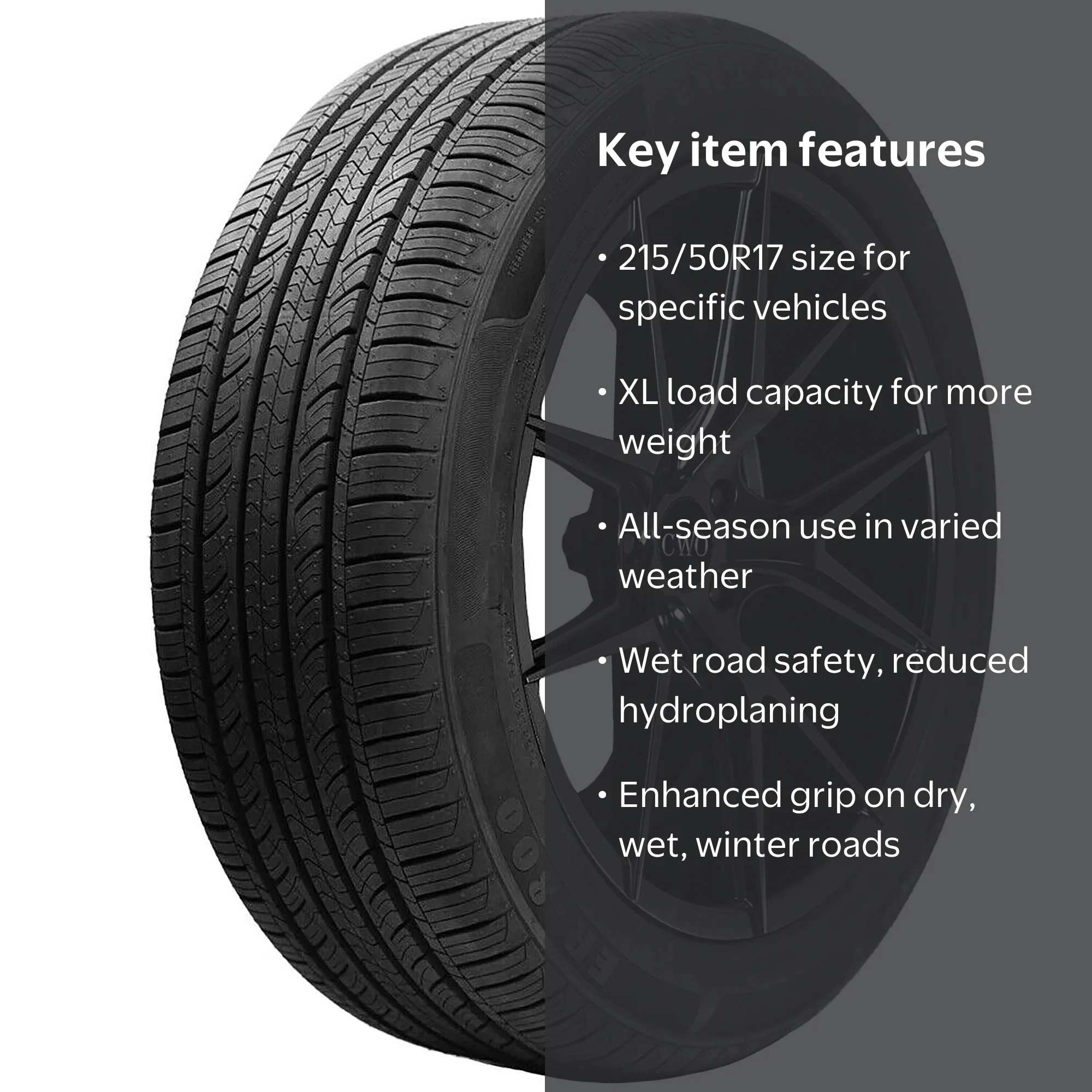 Advanta ER800 All Season 215/50R17 95V XL Passenger Tire - Walmart.com
