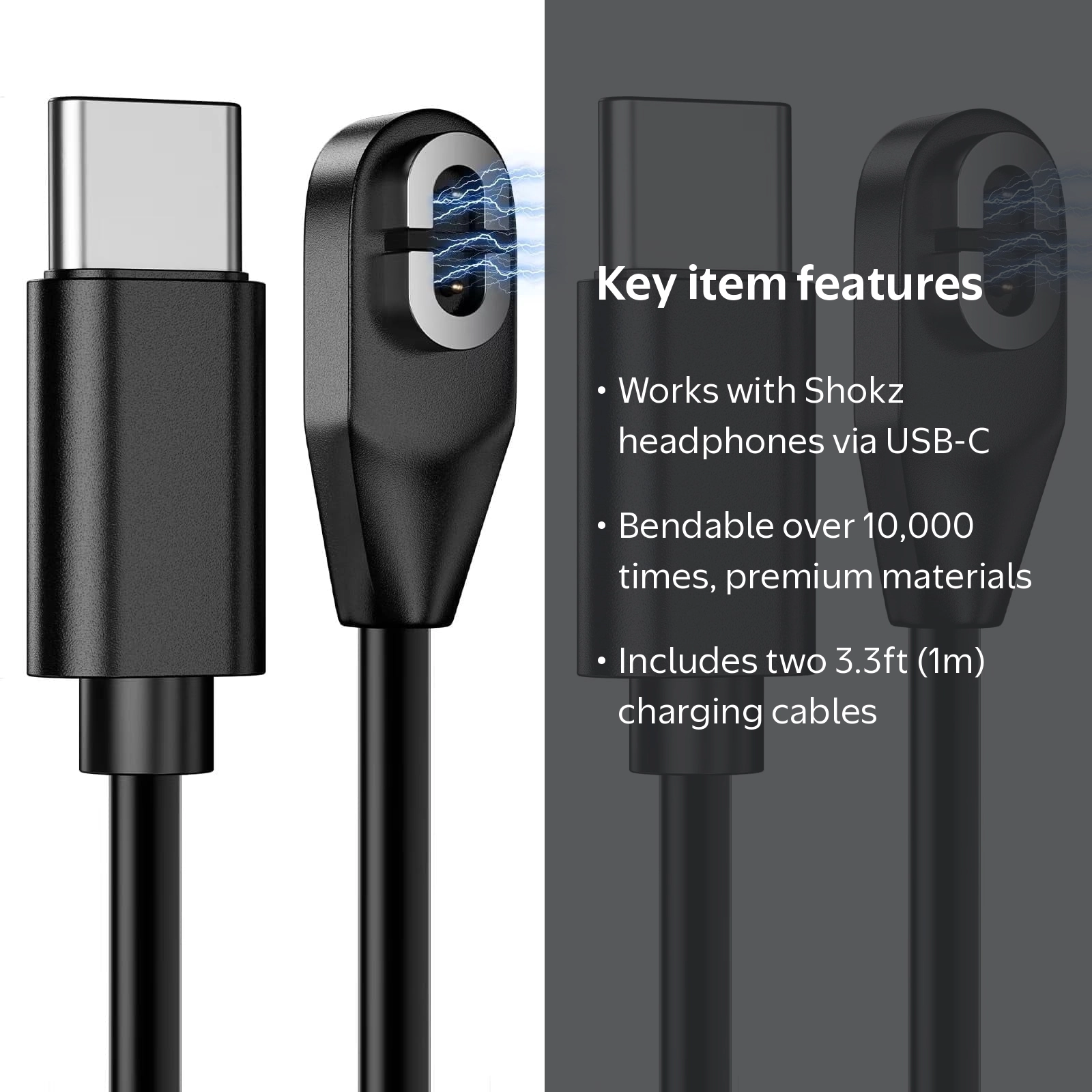 ATOMOTA Magnetic USB-C Charger Cable for Shokz Aeropex AS800