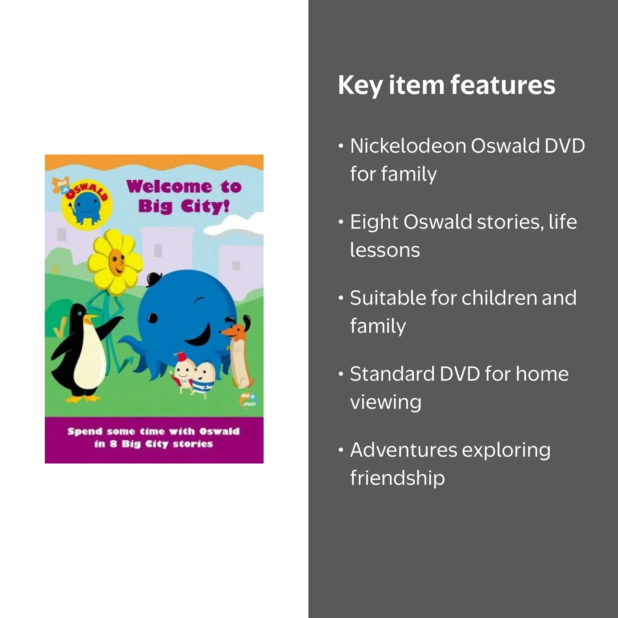 Oswald: Welcome to Big City (DVD), Nickelodeon, Kids & Family