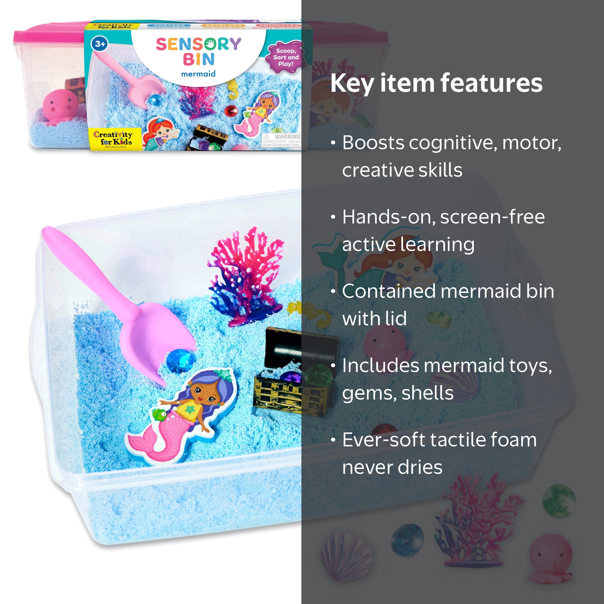 TickiT Discovery Sensory Trays – Set Van 6 – 315 X 272 X 120 Mm – Voor Water, Zand, Confetti – Past In Sensory Mood Tables – Voor Groepsspel En Individueel Spel
