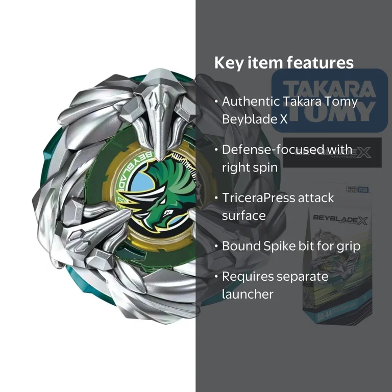Takara Tomy Beyblade X BX-44 TriceraPress M-85BS (Japan Import