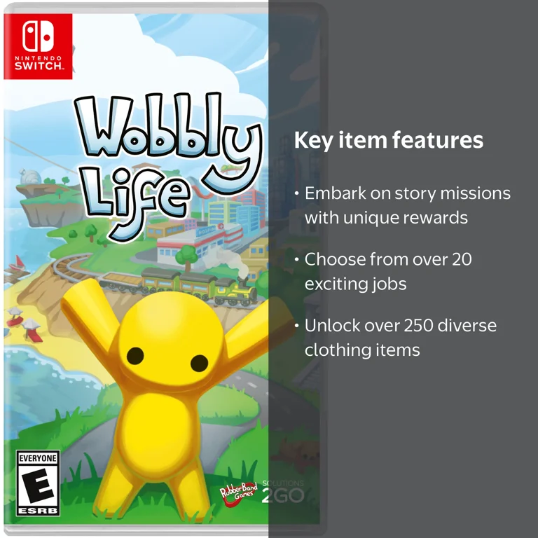 RubberBandGames Wobbly Life, Nintendo Switch, Interactive Physics