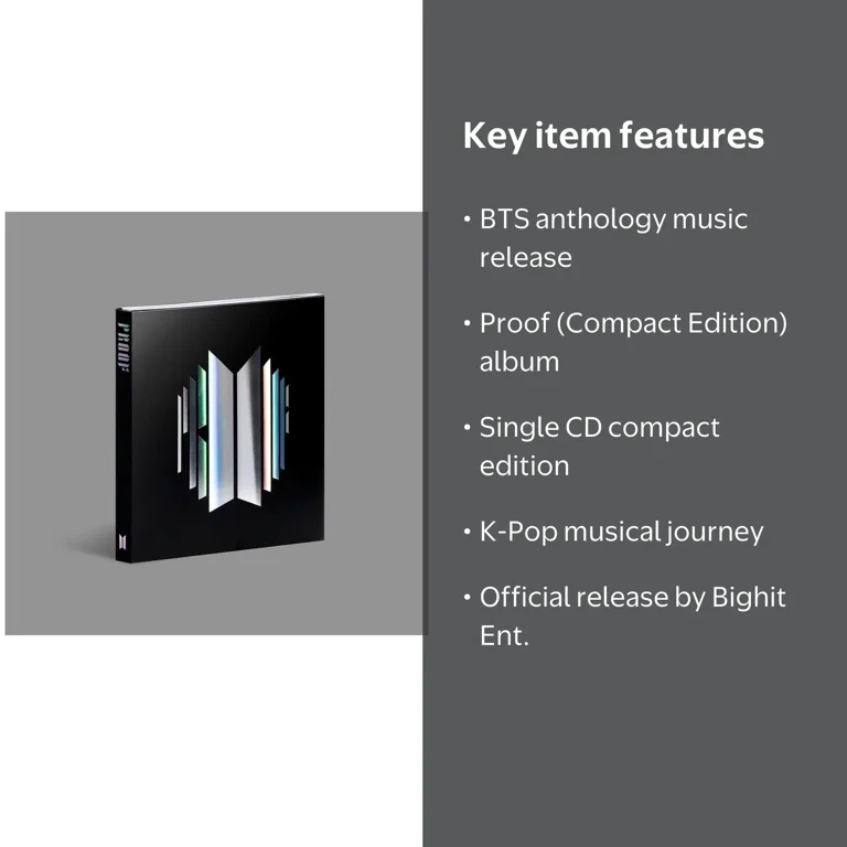 K-POP・アジア BTS proof BTS - Proof (Compact Edition) - KPOP Music & Performance CD by