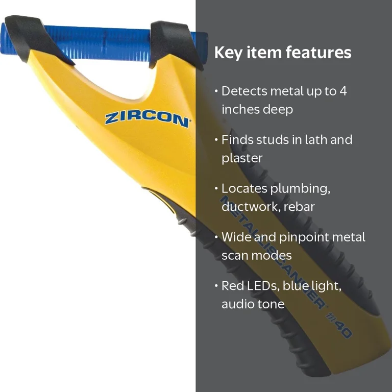 Zircon MetalliScanner m40 Electronic Wide Scan Pinpoint Scan Stud