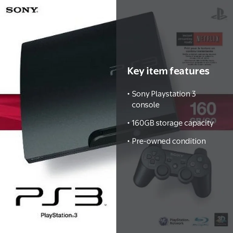 Pre-Owned Sony Playstation 3 160GB System - Walmart.com