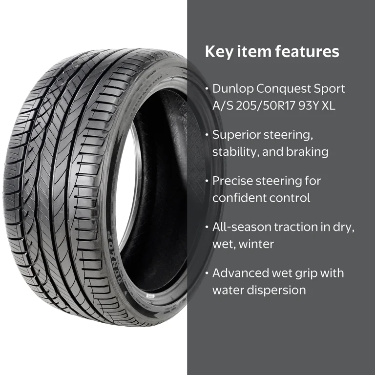 Dunlop Conquest Sport A/S 205/50R17 93Y XL High Performance All