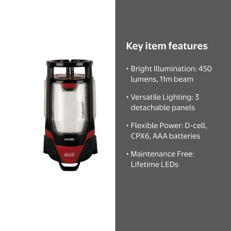 Coleman CPX 6 Triago 450L LED Lantern - Walmart.com