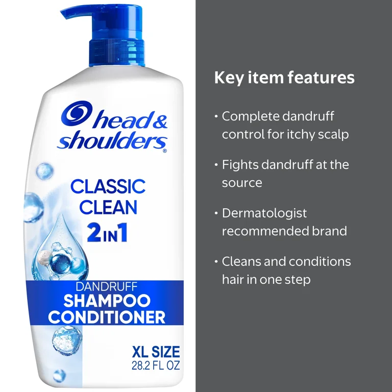 Head & Shoulders 2 in 1 Dandruff Shampoo Conditioner, 28.2 fl oz