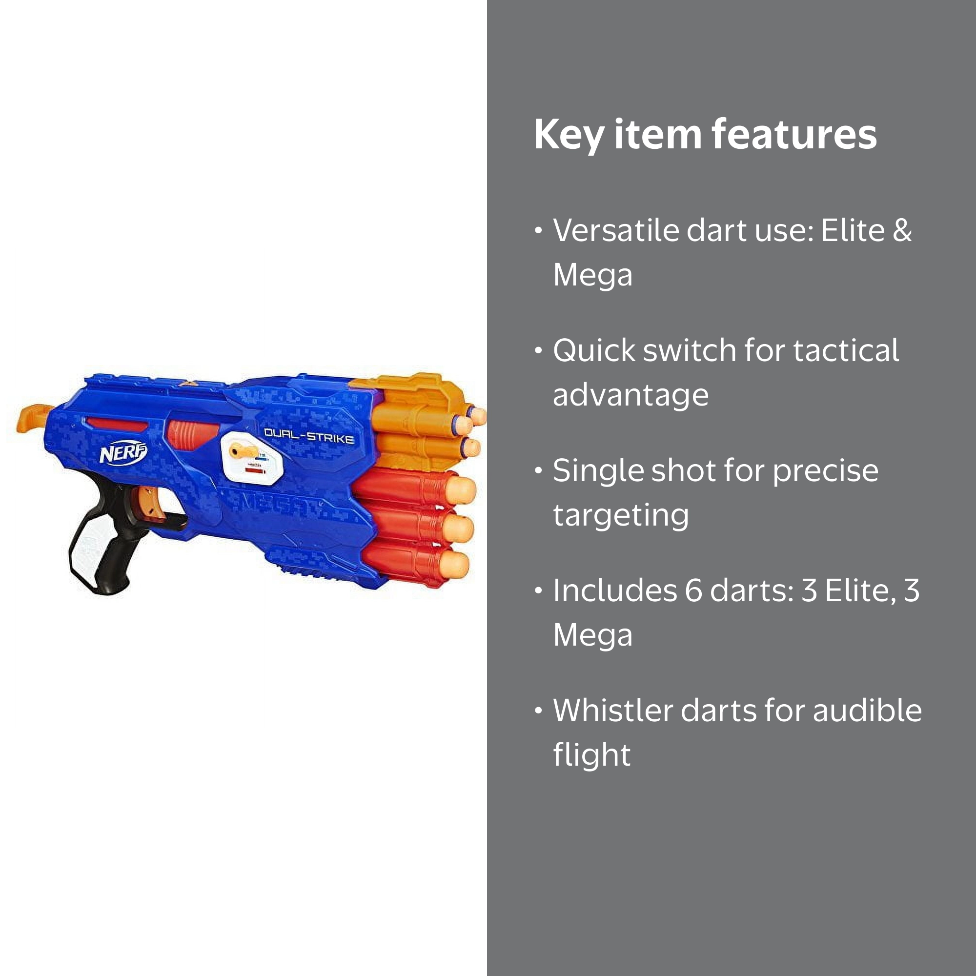 Nerf Mega & Elite トイガンセット 12個 Nerf Elite 2.0 Double Defense Dart Blasting Fun Pack with 2